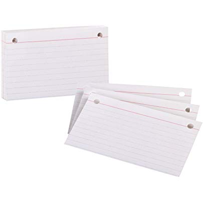 Oxford Ruled Index Cards